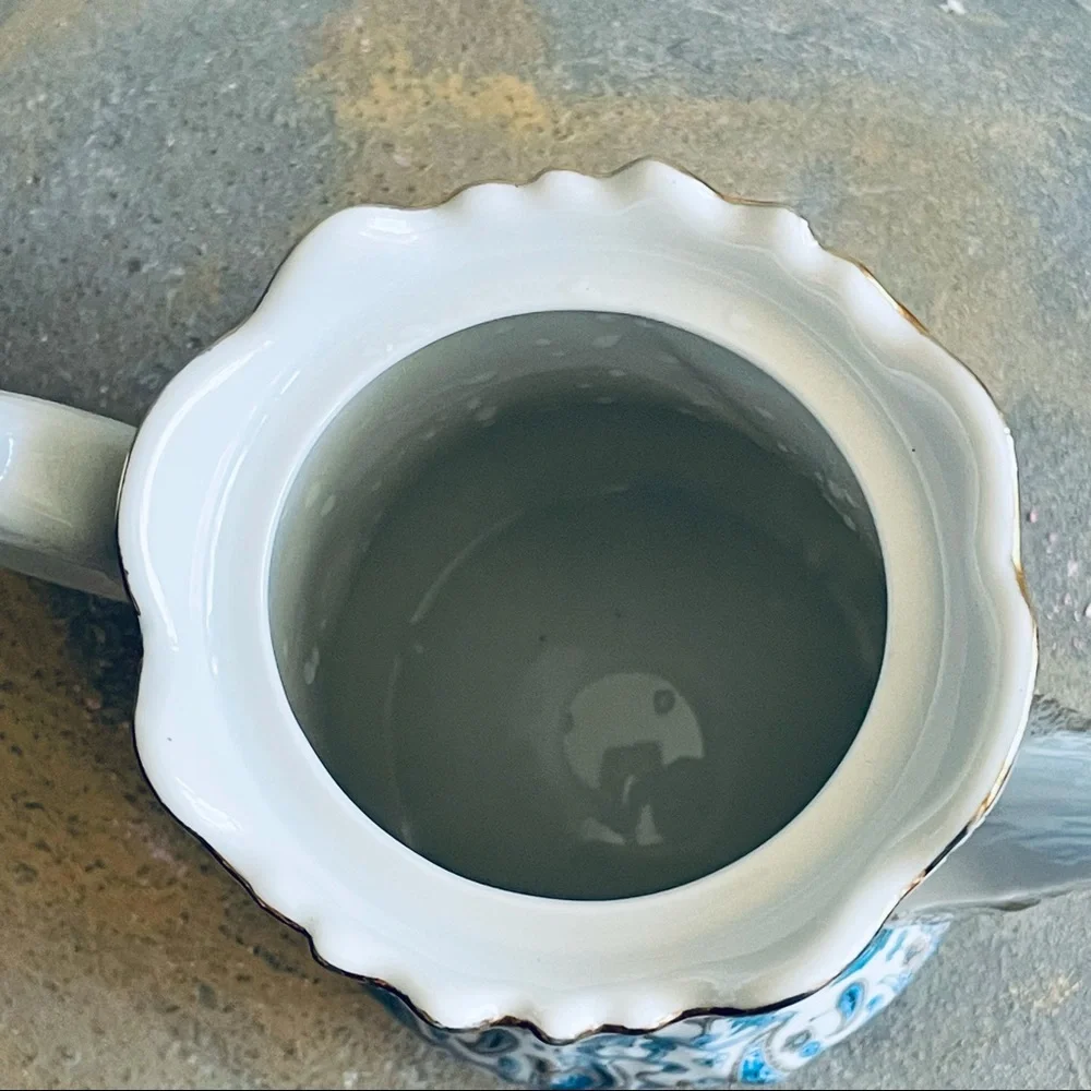 Lefton China Vintage Hand Painted Coffee / Tea  Pot # NE1972